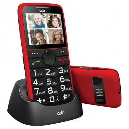 CDR Cellulare GSM 2G M300 Dual Sim con Tasto SOS | Rosso