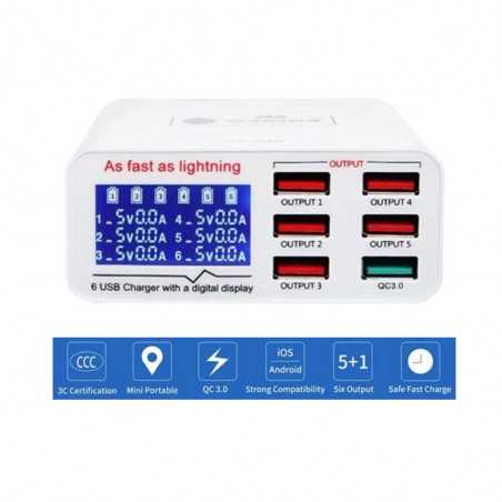 SS-304QUSB Caricatore Smart Lightning 