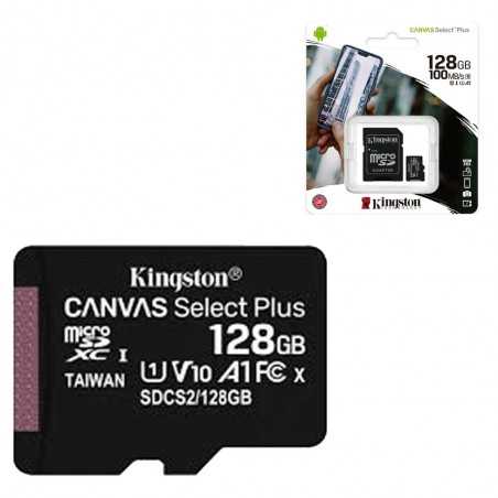 Kingston Canvas Select Plus MicroSd HC SDCS2/16/32GB MicroSdXC SDCS2/64/128/256/512GB CL 10 100MB/s