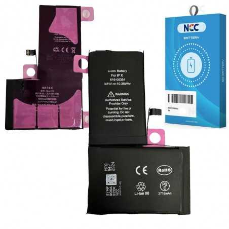 NCC Batteria Compatibile per Apple iPhone X | ZY Taiwan Chip - 2716 mAh