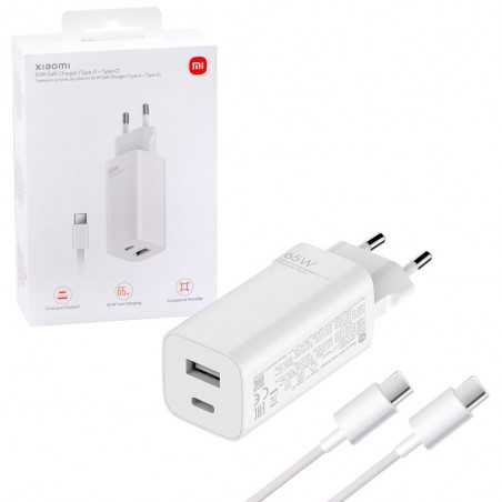 Xiaomi Gan Charger 65W Caricabatteria USB-A e USB-C + Cavo USB-C | AD652GEU Bianco