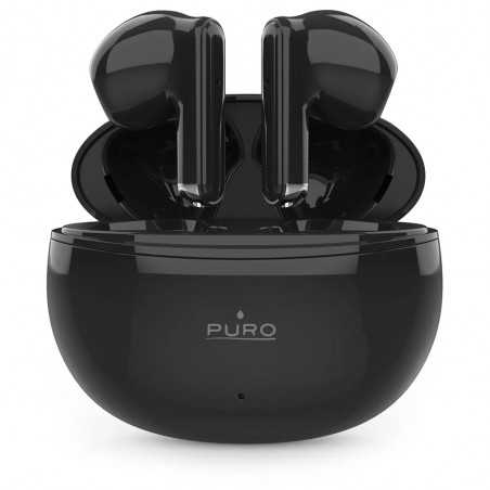 PURO Auricolare Bluetooth 5.0 Stero PLAY 2 True Wireless Compatti Con Cavo di Ricarica Incluso Nero