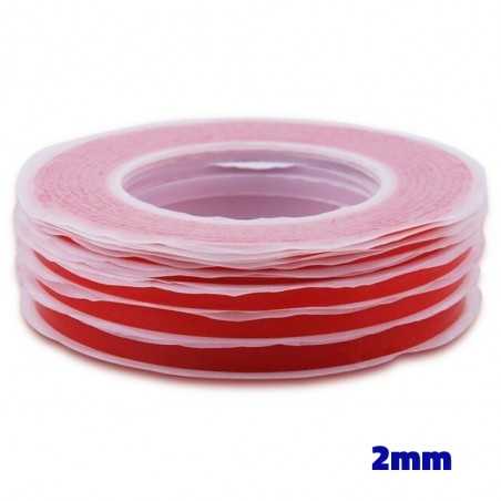 3M Nastro Biadesivo Rosso 2MM