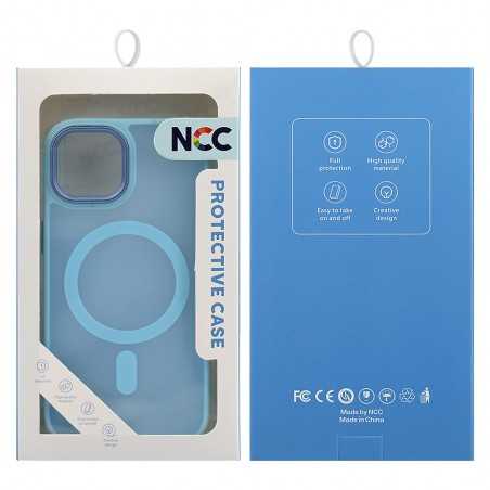 NCC A0004 Custodia protettiva con ventosa magnetica tre in uno smerigliata Golden Shield 11 Pro Sierra Blue