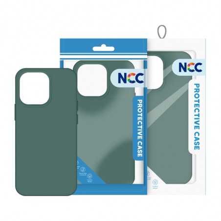 NCC Custodia Protettiva in Silicone Cover Soft Touch Per Apple iPhone 11 | Verde Ago di Pino