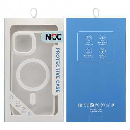 NCC A0004 Golden Shield Frosted Three-in-One Magnetic Suction Protective Case For Apple iPhone 11 White