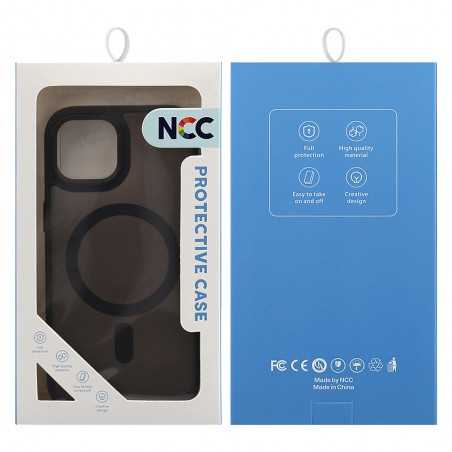 NCC A0004 Golden Shield Frosted Three-in-One Magnetic Suction Protective Case For Apple iPhone 13 Black