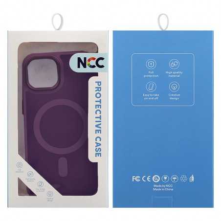 NCC A0004 Golden Shield Frosted Three-in-One Magnetic Suction Protective Case For Apple iPhone 13 Dark Purple