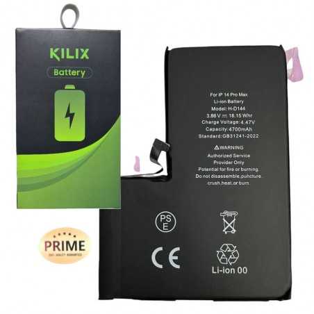 KILIX PRIME Batteria Compatibile per Apple iPhone 14 Pro Max MAGGIORATA - 4700mAh