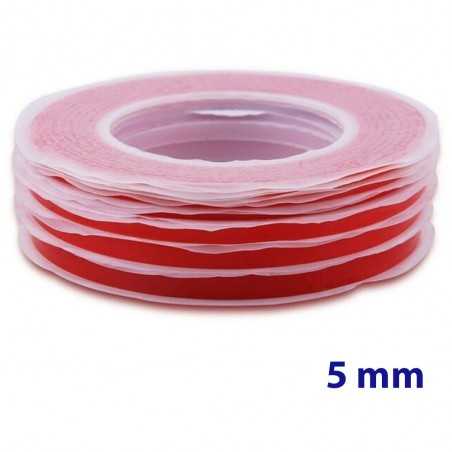 3M Nastro Biadesivo Rosso 5MM