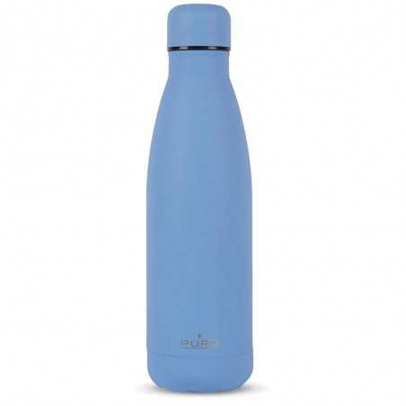 Puro Bottiglia Termica Icon 500ml Acciaio Doppio Strato Trattamento in Polvere | Blu