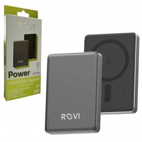 ROVI Power Bank LX12 Plus 10000 mAh Caricabatterie MagSafe Portatile Wireless | Grey