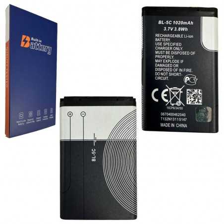 Batteria Compatibile BL-5C Per Nokia / Brondi Magnum 4 -President Amico Fidato Sincero Comfort / Energizer E4 E4EU3 BL-5C