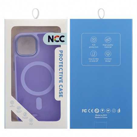 NCC A0004 Custodia protettiva con ventosa magnetica tre in uno smerigliata per Apple iPhone 16 | Purple 