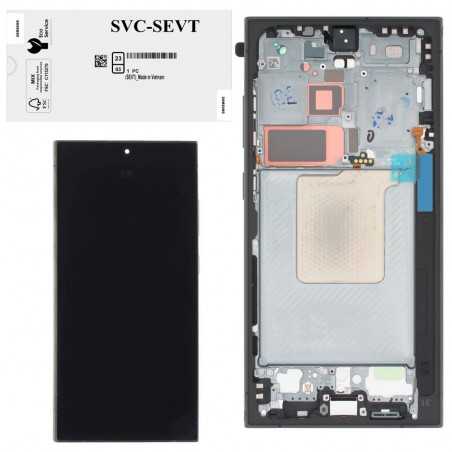 Samsung SERVICE PACK Display LCD ORIGINALE + Frame Per Galaxy S24 Ultra 5G S928 | Titanium Black / Blue / Green