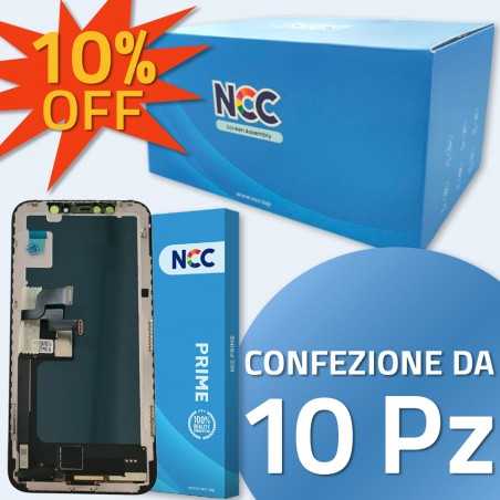 LCD NCC PRIME INCELL COF 1:1 FHD Per Apple iPhone X Confezione da 10 pz