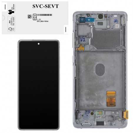 Samsung SERVICE PACK Display LCD ORIGINALE + Frame Per Galaxy S20 FE G780F G781 | Cloud Navy Blu | NO ANTENNA 5G