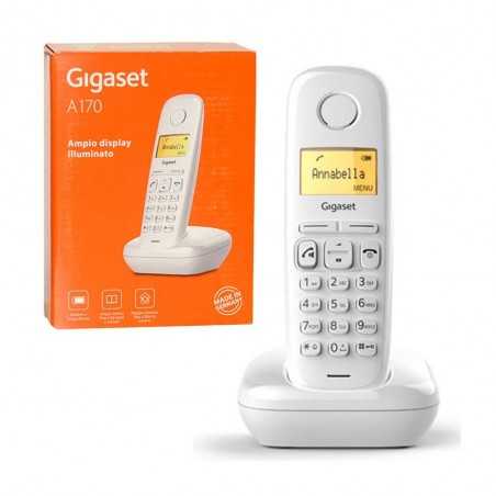 Siemens Gigaset Cordless Phone A170 ECO Mode Plus Zero Radiation | White