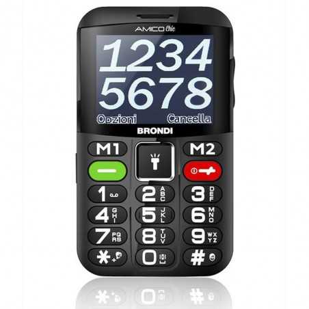 BRONDI AMICO CHIC Cellulare Senior DualSim GSM | Nero