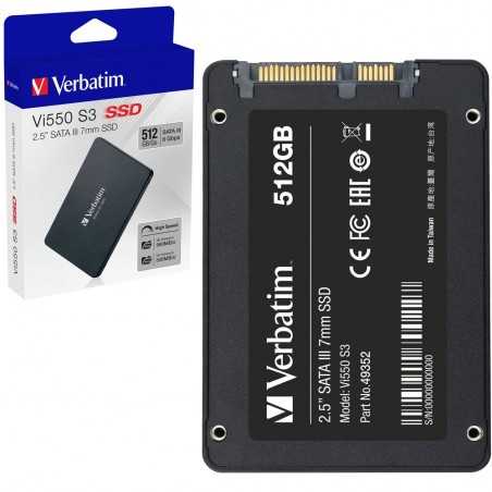 Verbatim SSD Interno 512GB Vi550 S3 2.5" SATA III