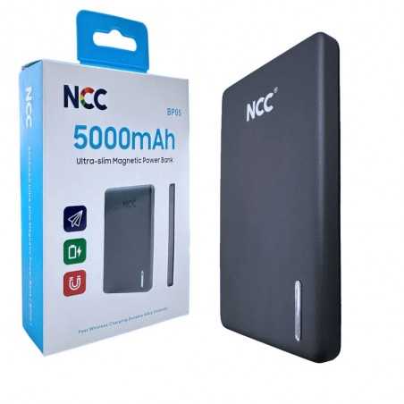 NCC BP05 5000mah Ultra Slim Magnetic Power Bank Wireless Fast Charging Alloy Unibody