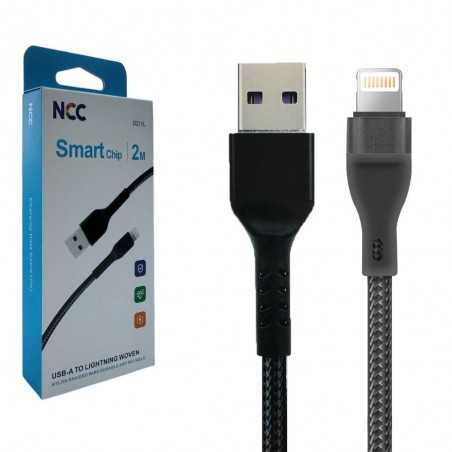 NCC Cavo di ricarica USB-A a Lightning D211L intrecciato Woven | 2 Metri 