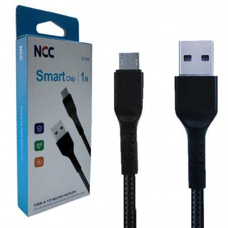 NCC D111M USB-A to MICRO Woven Charging Data Cable with Packing 1M MOQ:500PCS