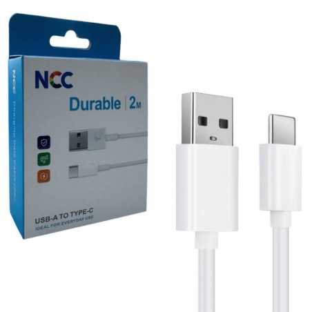 NCC AP USB to Type-C Charging Data Cable 2m (with Packing) MOQ:100PCS