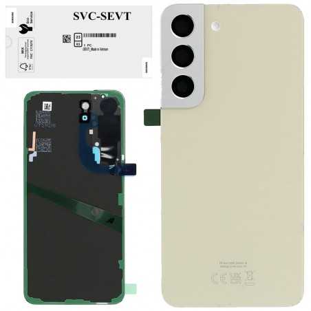 Samsung Back Cover Originale Service Pack per Galaxy S22 S901B | Cream