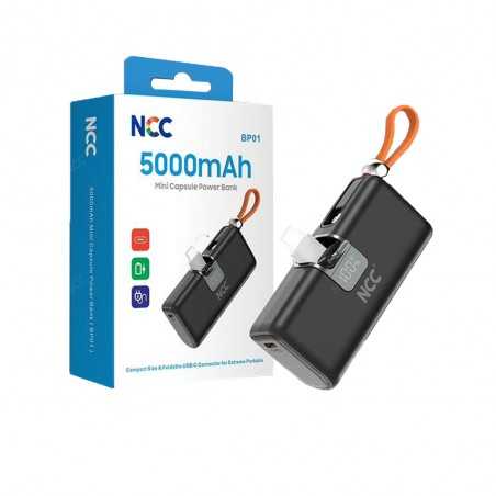 NCC Power Bank 5000mAh Caricabatterie Portatile USB-C + Cavo lightning FAST CHARGING 22.5W | BP01