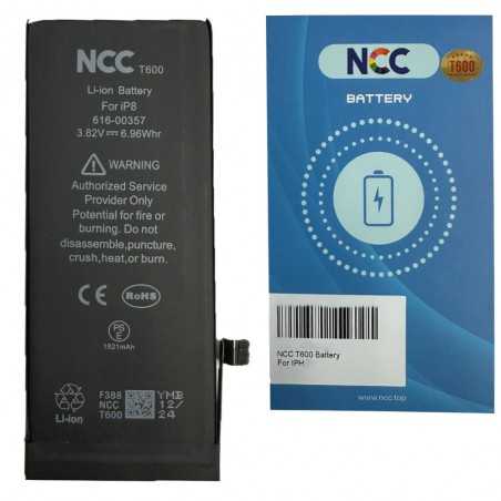 NCC T600 Batteria Compatibile per Apple iPhone 8 A1863 A1905 A1906 | TI Chip - 1821mAh