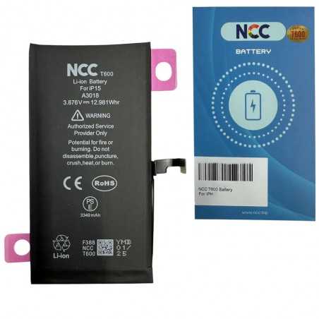 NCC T600 Batteria Compatibile per Apple iPhone 15 | TI Chip