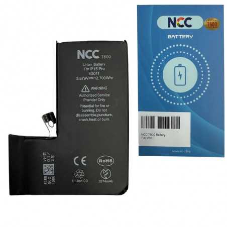 NCC T600 Batteria Compatibile per Apple iPhone 15 Pro | TI Chip