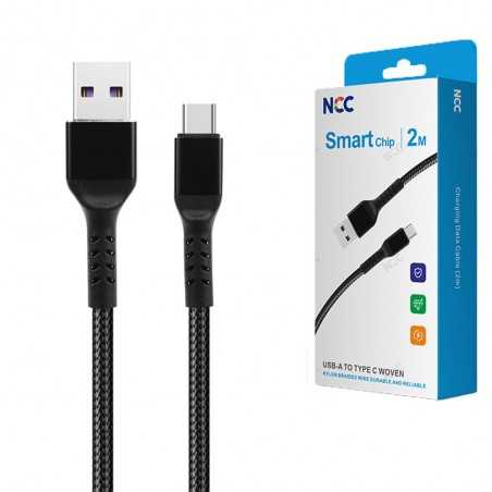 NCC Cavo di ricarica USB-A a USB-C D211C intrecciato Woven | 2 Metri