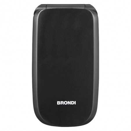 BRONDI RAPTOR Telefono Cellulare Flip Ampio Display Accesso Rapido Dual Sim | Nero