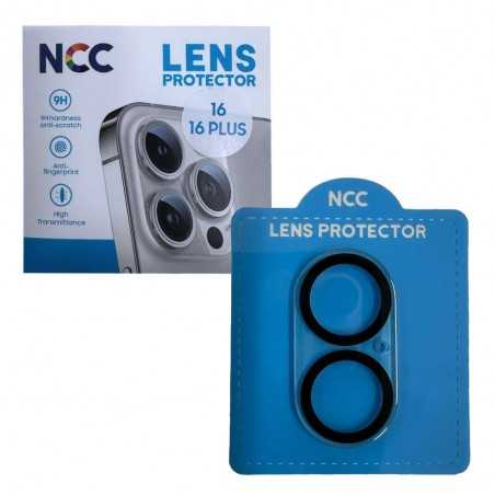 NCC Vetro Fotocamera Posteriore SLIM | LENS PROTECTOR Per Apple iPhone 16 / 16 PLUS | 10 PEZZI