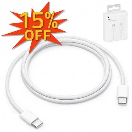 Apple USB-C Charge Cable 60w MQKJ3ZM/A Cavo in Tessuto Intrecciato 1mt Blister