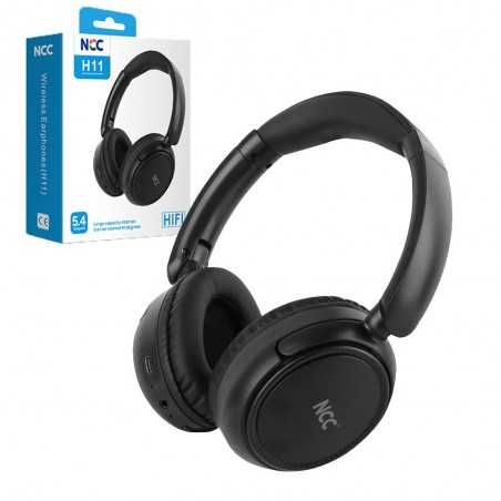 NCC Cuffie Bluetooth H11 Con Arco Audio HIFI Wireless 5.4 | Nero