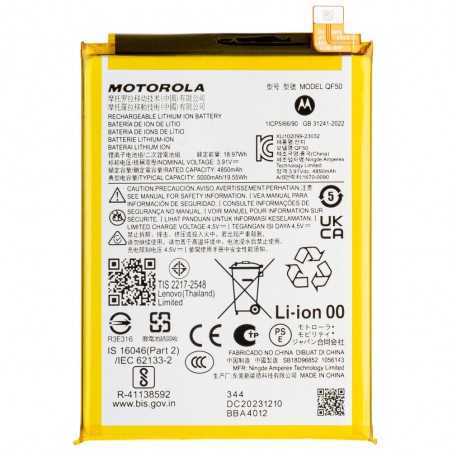 Motorola Service Pack Batteria Originale QF50 per Moto G04 / G24 / G34 