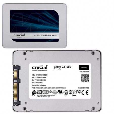 Crucial SSD Interno MX500 2,5" Memoria da 500GB