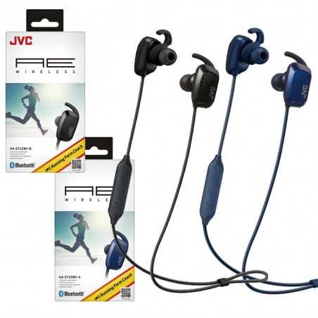 JVC Auricolari IN-EAR Bluetooth HA-ET65BV AE Wireless Per lo Sport