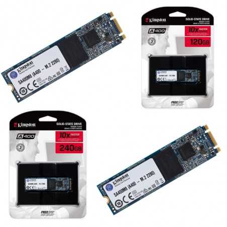 Kingston SSD SA400 M.2 SATA 2,5" da 120Gb a 1.92Tb