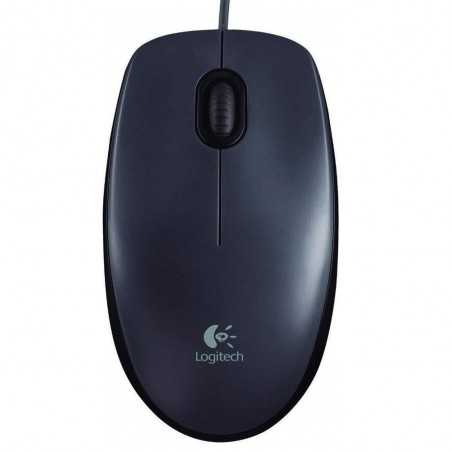 Logitech Mouse M90 USB 3 Tasti Usb 1000 dpi Rilevamento del Movimento Ottico Nero