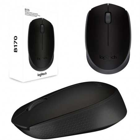 Logitech Mouse Ottico B170 Wireless Nero 1000 dpi