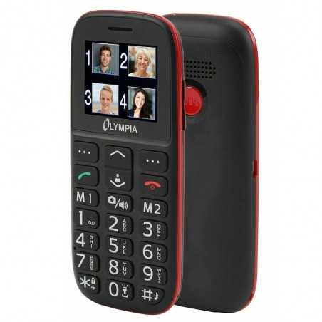 Olympia BEAUTIFUL Mobile Phone for Seniors Large Buttons - Date - Time | Black