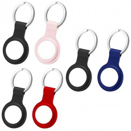 Puro 2x Liquid Silicone Keychain for Apple AirTag with Hook