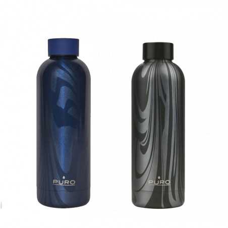 Puro Thermal Bottle OPTIC 500ml HOT & COLD in Double-Layer Opaque Steel