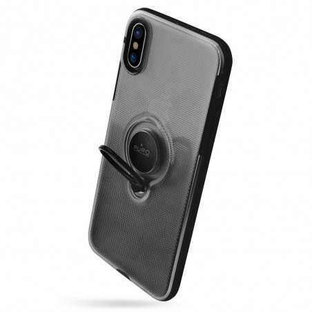 Puro Magnet Ring Cover for iPhone X, XS Black