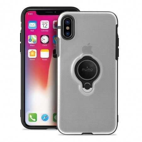 Puro Magnet Ring Cover for iPhone X, XS Transparent