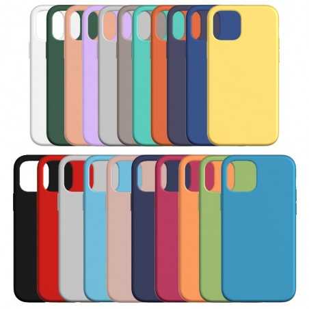 ROVI Colour Cover Morbida in Silicone Custodia con Effetto Soft Touch Per iPhone 13 Mini